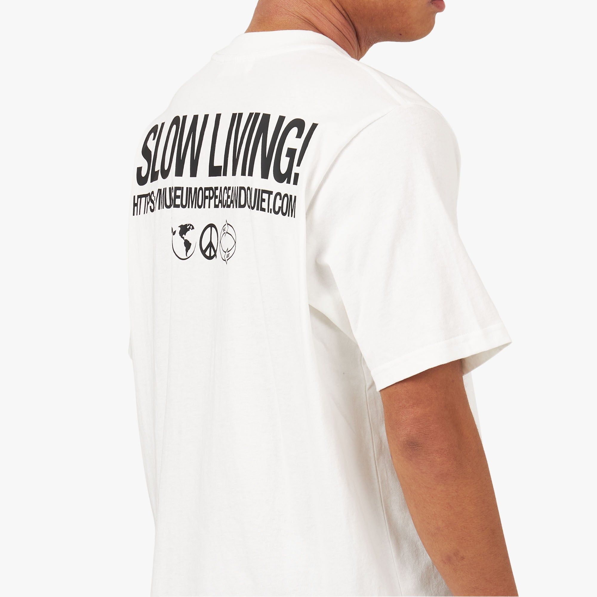 Museum of Peace & Quiet Slow Living T-shirt / White sold by Livestock product image thumbnail 5