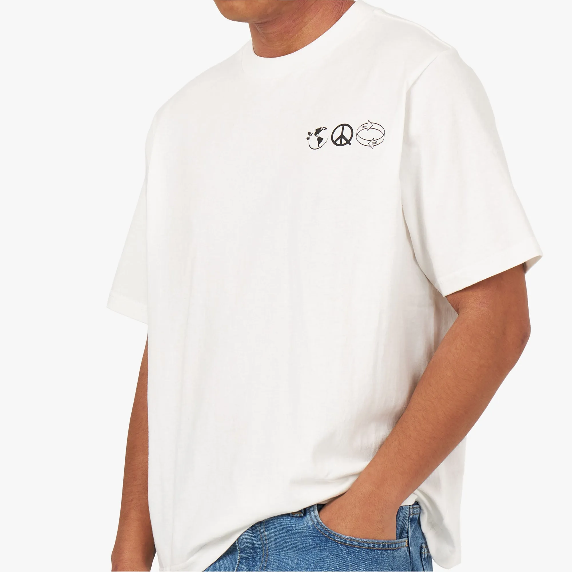 Museum of Peace & Quiet Slow Living T-shirt / White sold by Livestock product image thumbnail 4