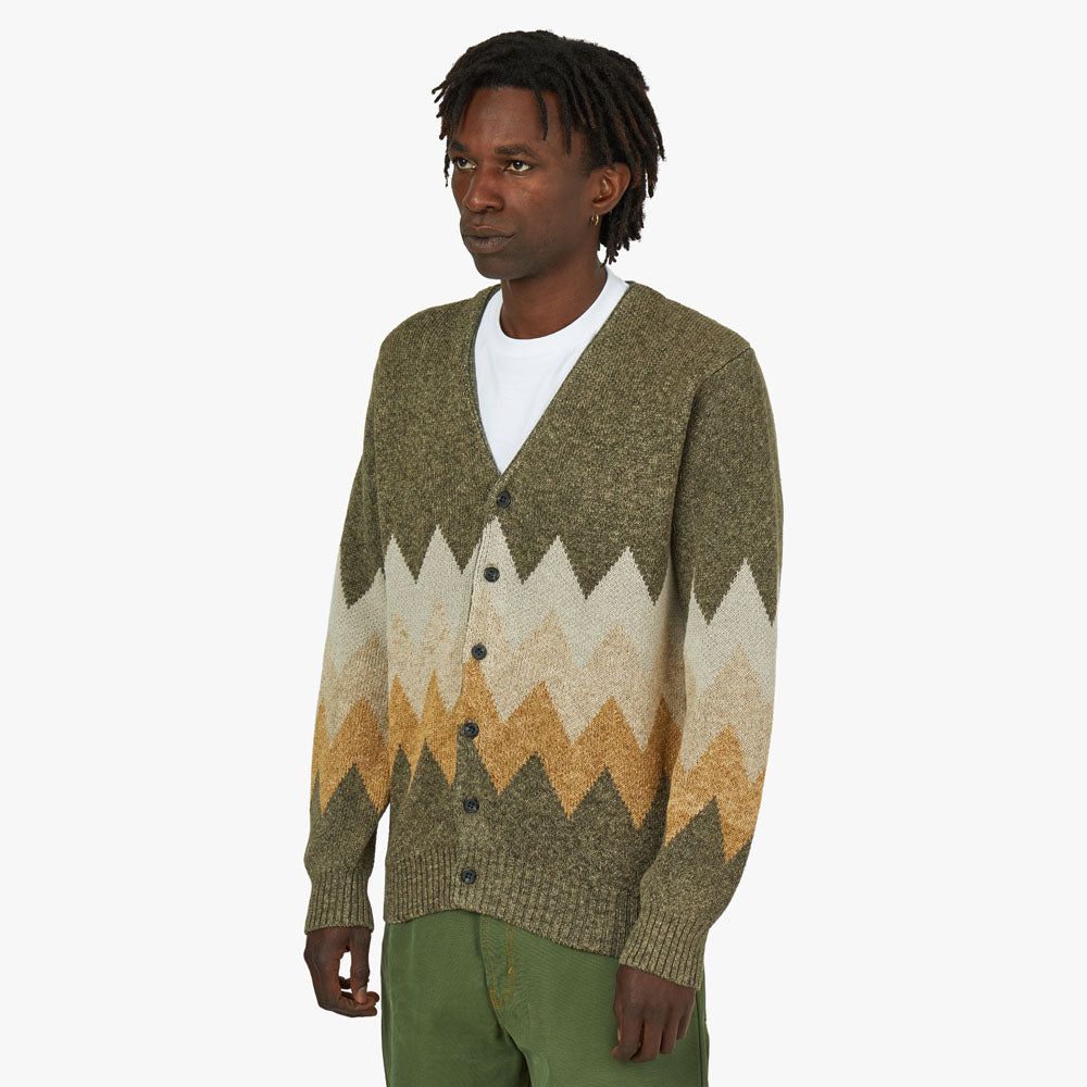 BEAMS PLUS Chevron Cardigan / Khaki sold by Livestock product image thumbnail 2