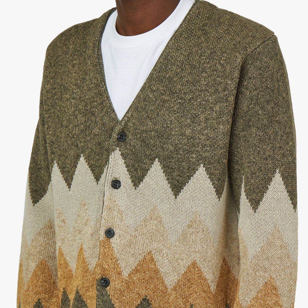 BEAMS PLUS Chevron Cardigan / Khaki sold by Livestock product image thumbnail 4