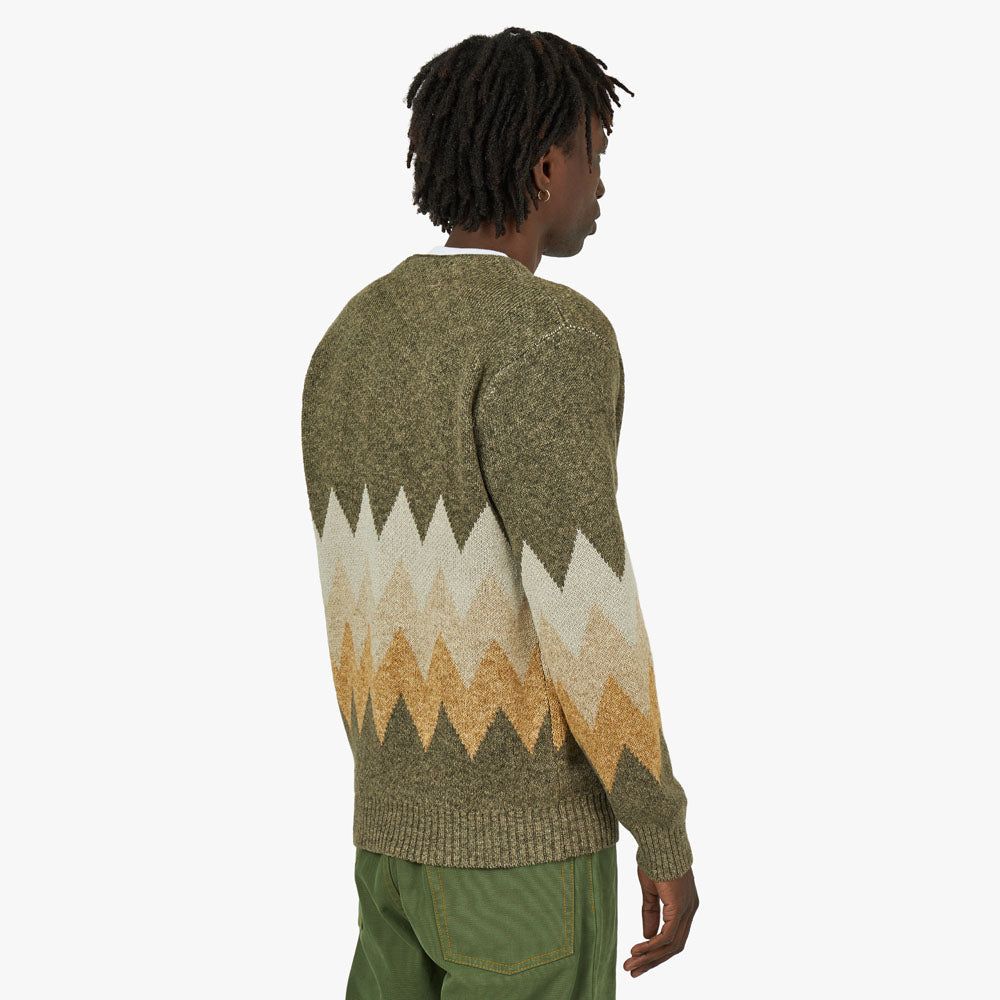 BEAMS PLUS Chevron Cardigan / Khaki sold by Livestock product image thumbnail 3