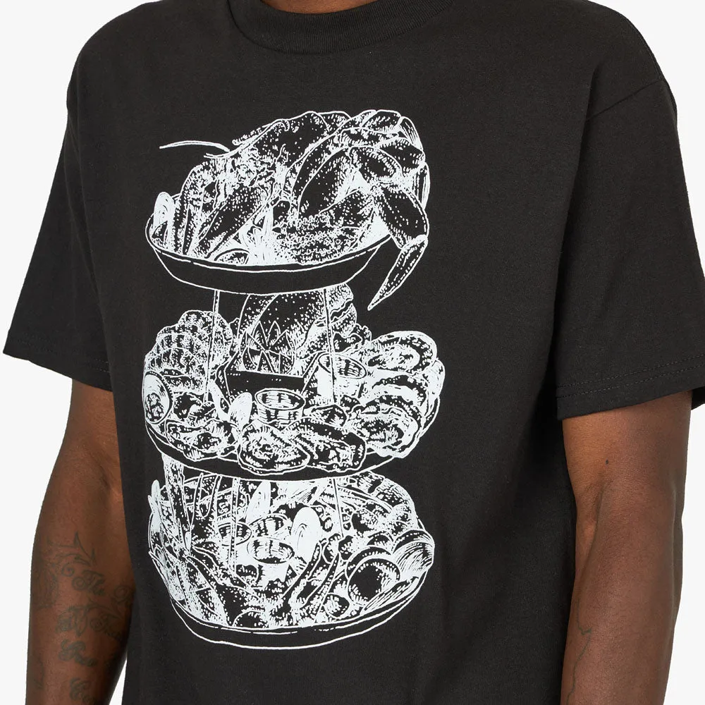 Cold World Frozen Goods Seafood Tower T-shirt / Black sold by Livestock product image thumbnail 4