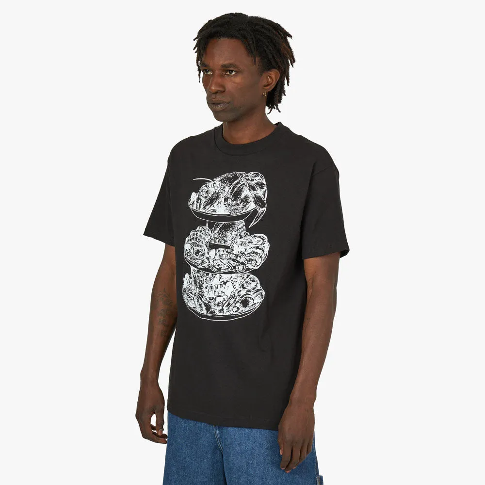 Cold World Frozen Goods Seafood Tower T-shirt / Black sold by Livestock product image thumbnail 2