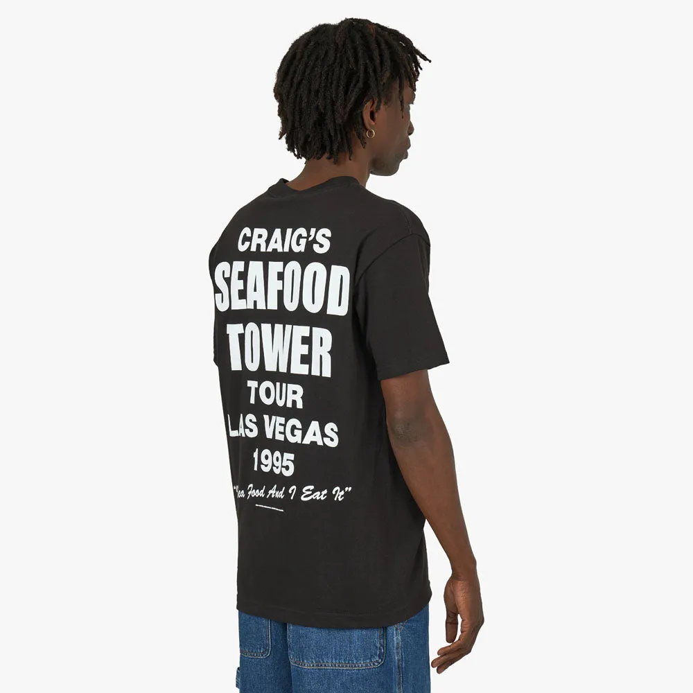 Cold World Frozen Goods Seafood Tower T-shirt / Black sold by Livestock product image thumbnail 3