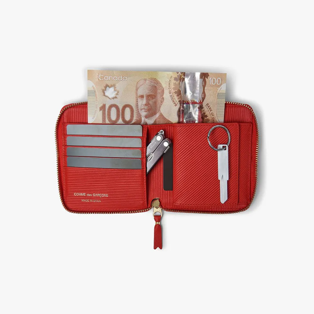 COMME des GARÇONS WALLET Intersection Zip Wallet / Red sold by Livestock product image thumbnail 2