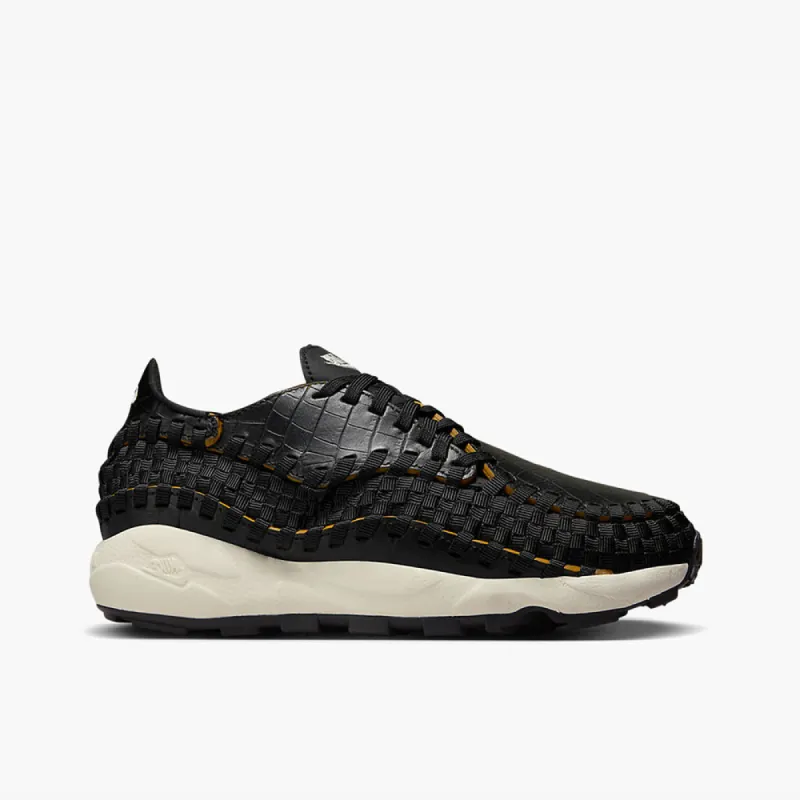 Nike Women's Air Footscape Woven PRM Black / Pale Ivory - Desert Ochre sold by Livestock