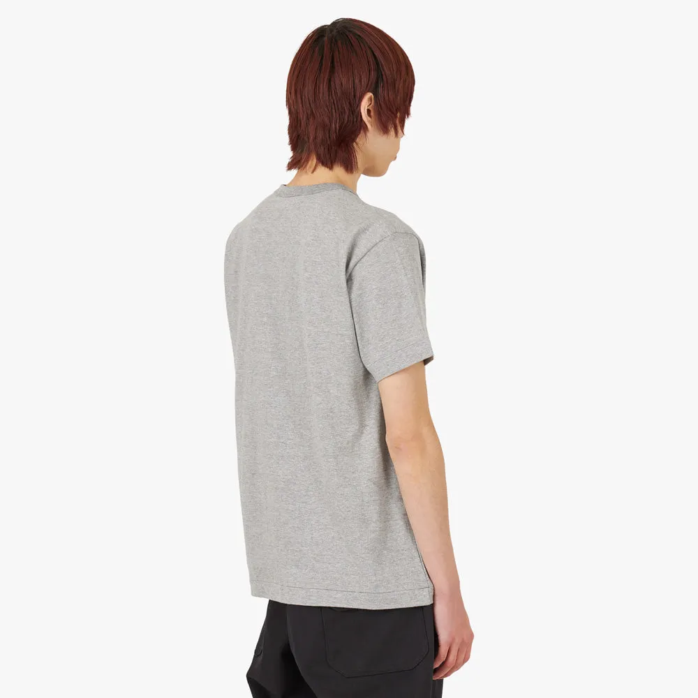 COMME des GARÇONS PLAY Double Black Heart T-shirt / Grey sold by Livestock product image thumbnail 3