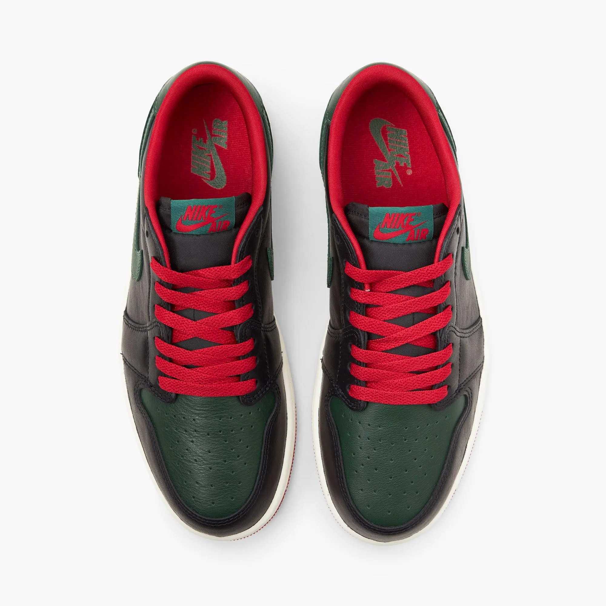 Jordan Womens' 1 Low OG Black / Gorge Green - Varsity Red sold by Livestock product image thumbnail 5