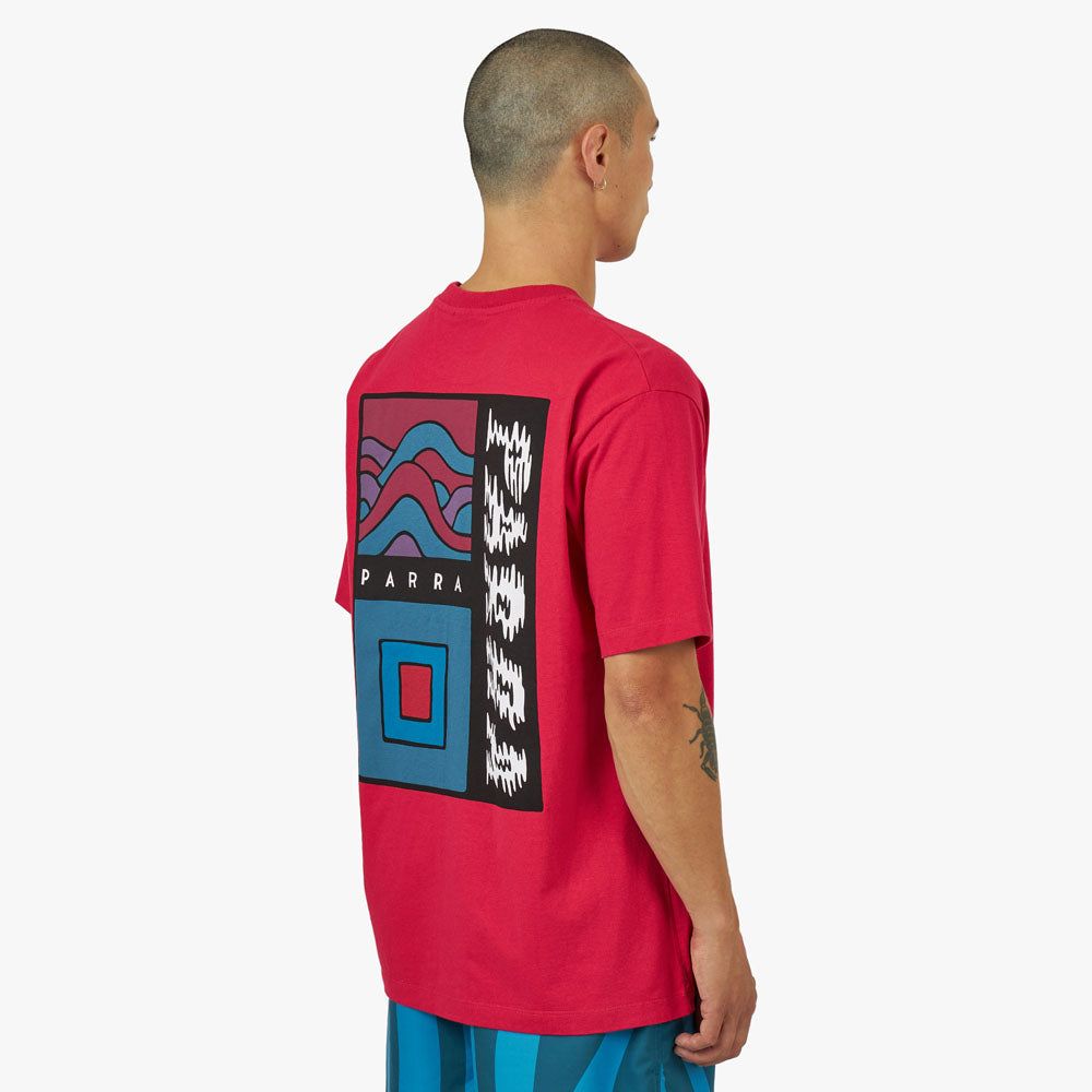 By Parra wave block tremors t-shirt / Purple Pink sold by Livestock product image thumbnail 3