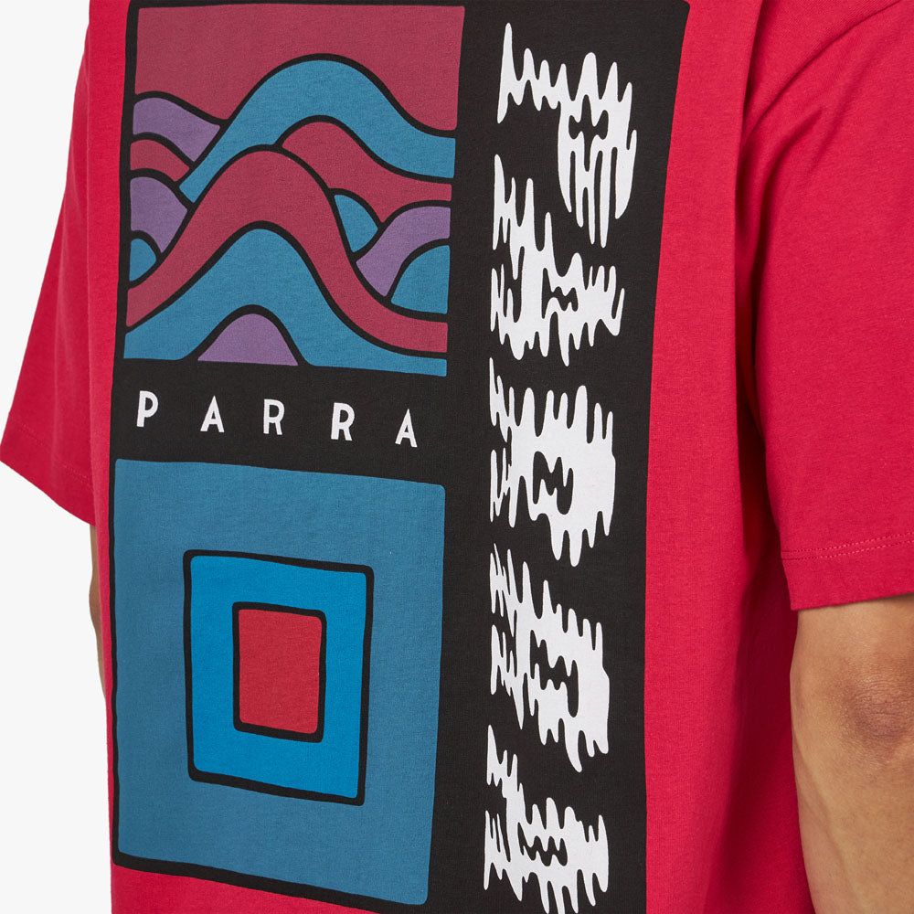 By Parra wave block tremors t-shirt / Purple Pink sold by Livestock product image thumbnail 5