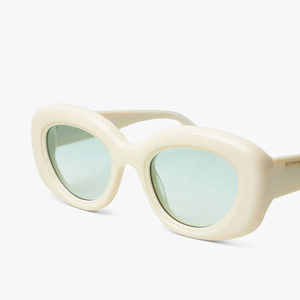 Bonnie Clyde Portal Sunglasses Off White / Green sold by Livestock product image thumbnail 4