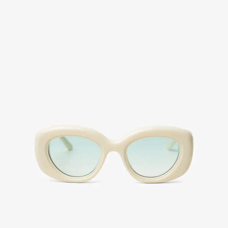 Bonnie Clyde Portal Sunglasses Off White / Green sold by Livestock