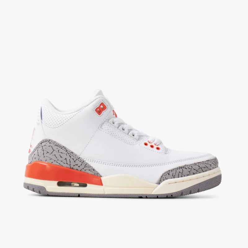 Jordan Women's 3 Retro White / Cosmic Clay - Sail sold by Livestock