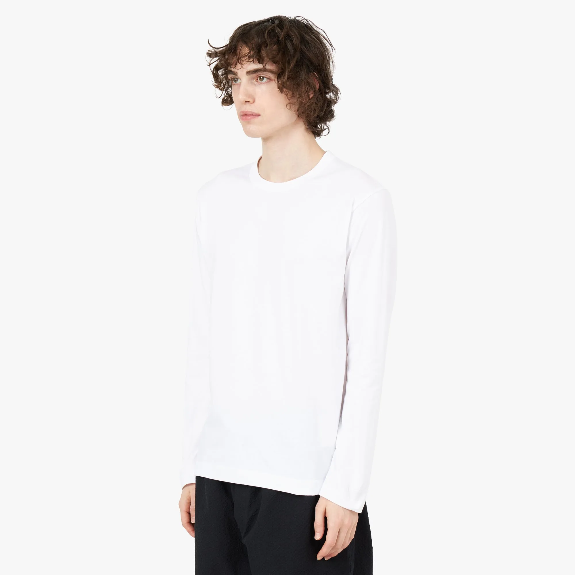 COMME des GARÇONS SHIRT Long Sleeve Forever T-shirt / White sold by Livestock product image thumbnail 2