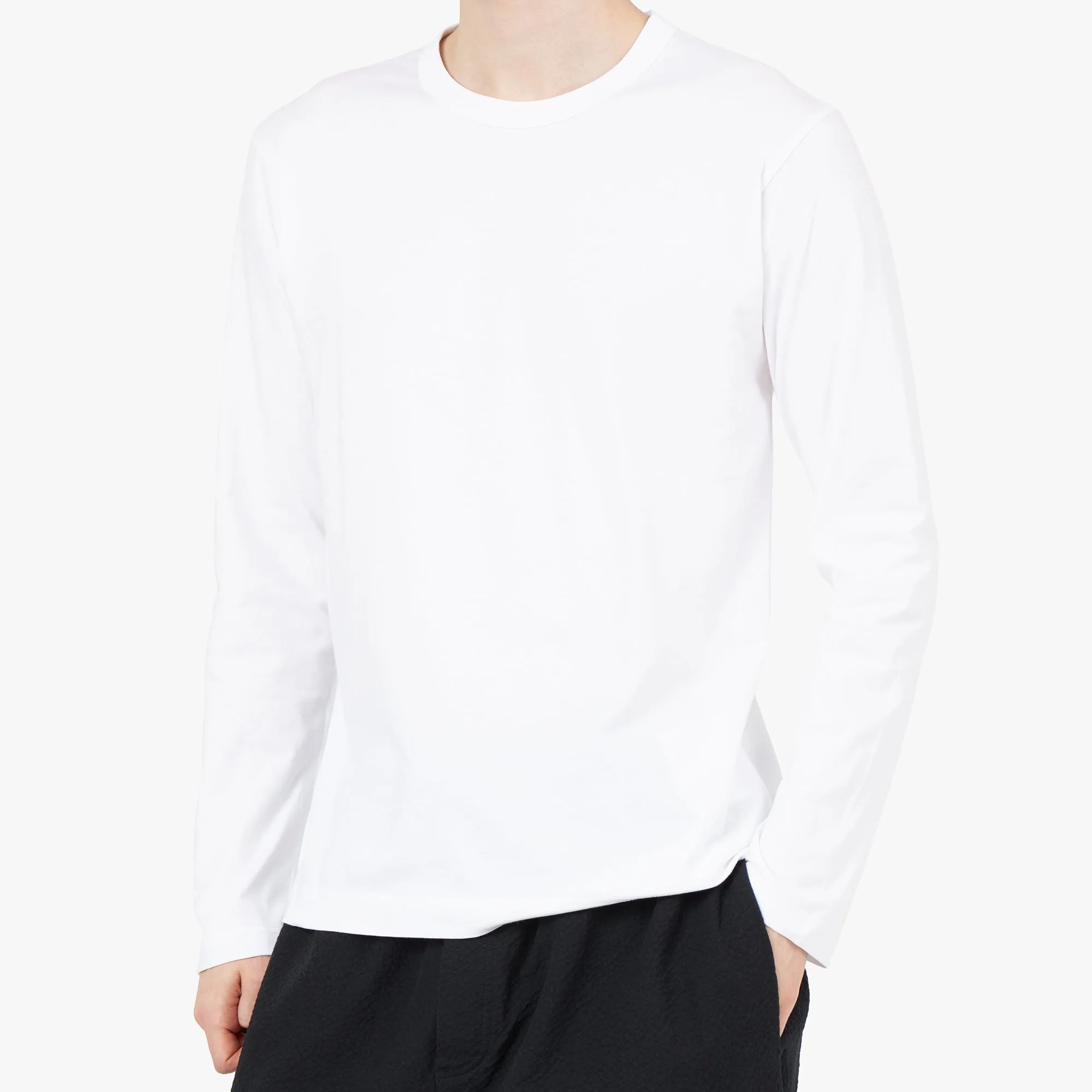COMME des GARÇONS SHIRT Long Sleeve Forever T-shirt / White sold by Livestock product image thumbnail 4