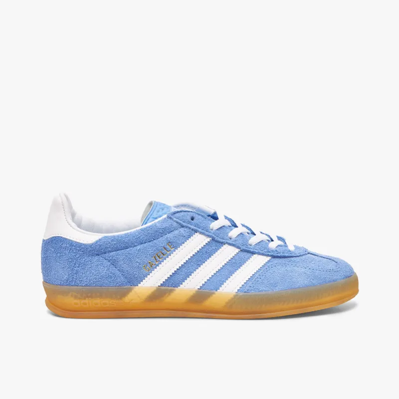 adidas Originals Women's Gazelle Indoor Blue Fusion / Cloud White - Gum sold by Livestock