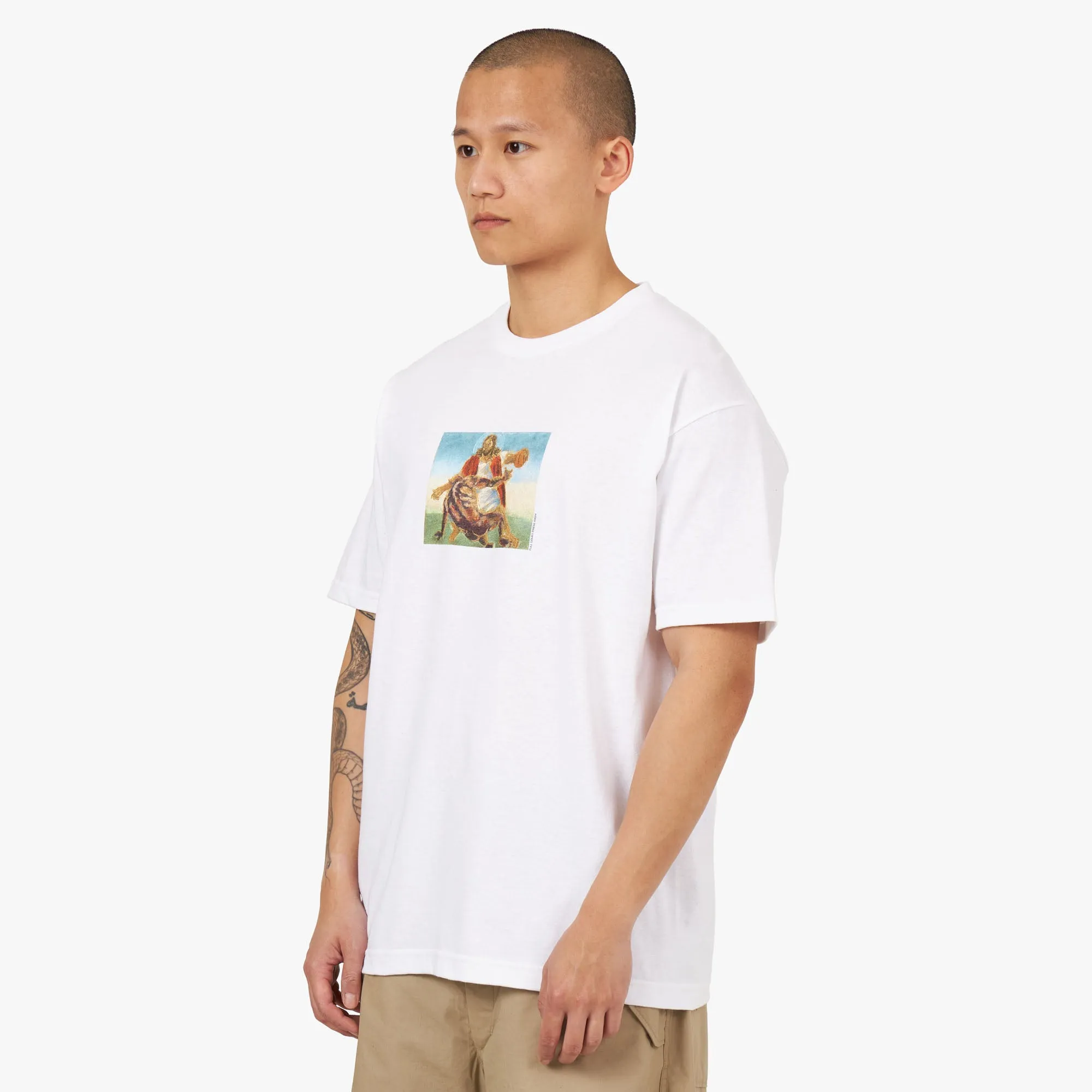 Full Court Press Crossover T-Shirt / White sold by Livestock product image thumbnail 2