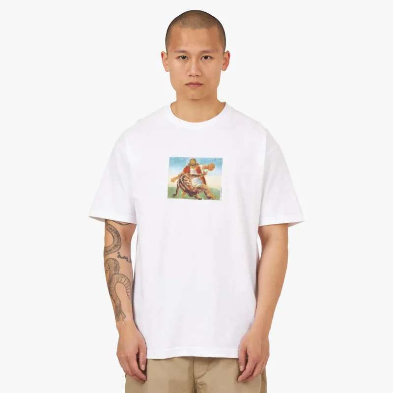 Full Court Press Crossover T-Shirt / White made by Livestock