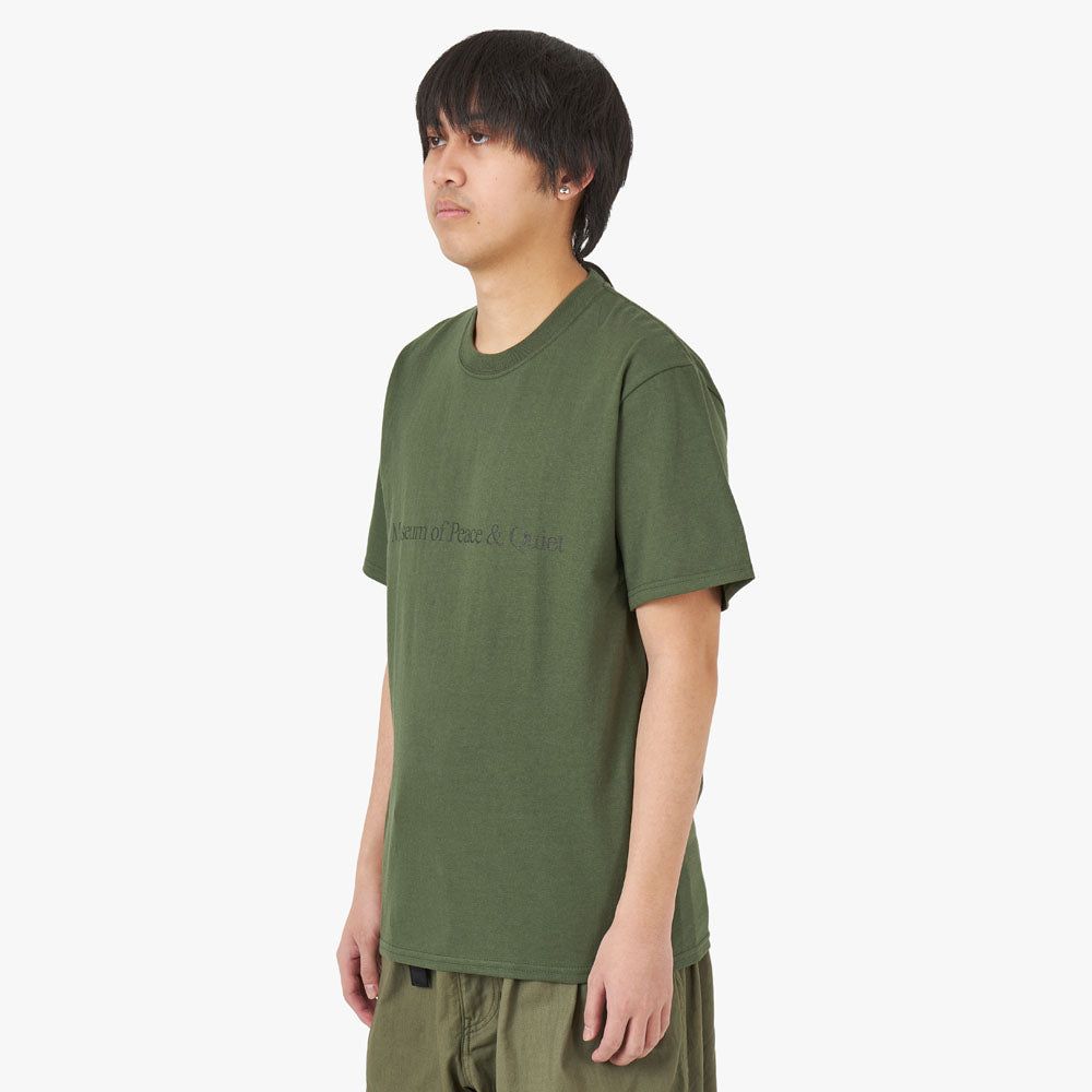 Museum of Peace & Quiet Logo T-shirt / Green sold by Livestock product image thumbnail 2