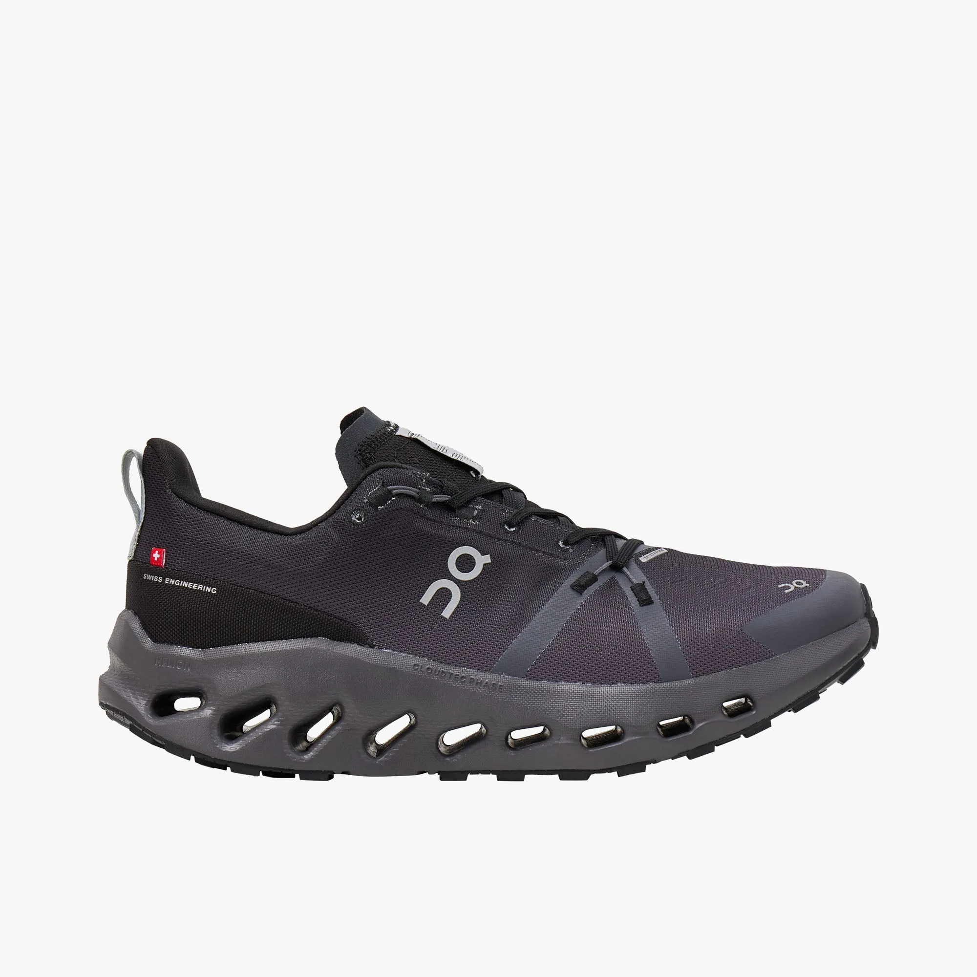 On Cloudsurfer Trail Waterproof Eclipse / Black sold by Livestock