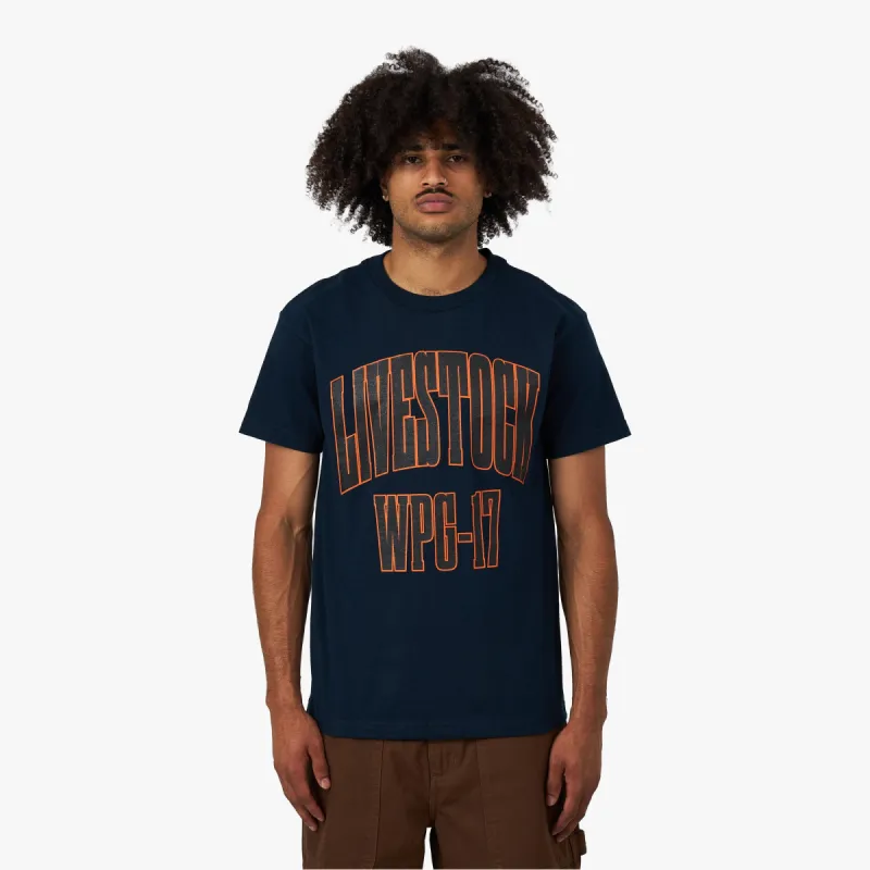 Livestock City T-shirt Winnipeg / Navy sold by Livestock