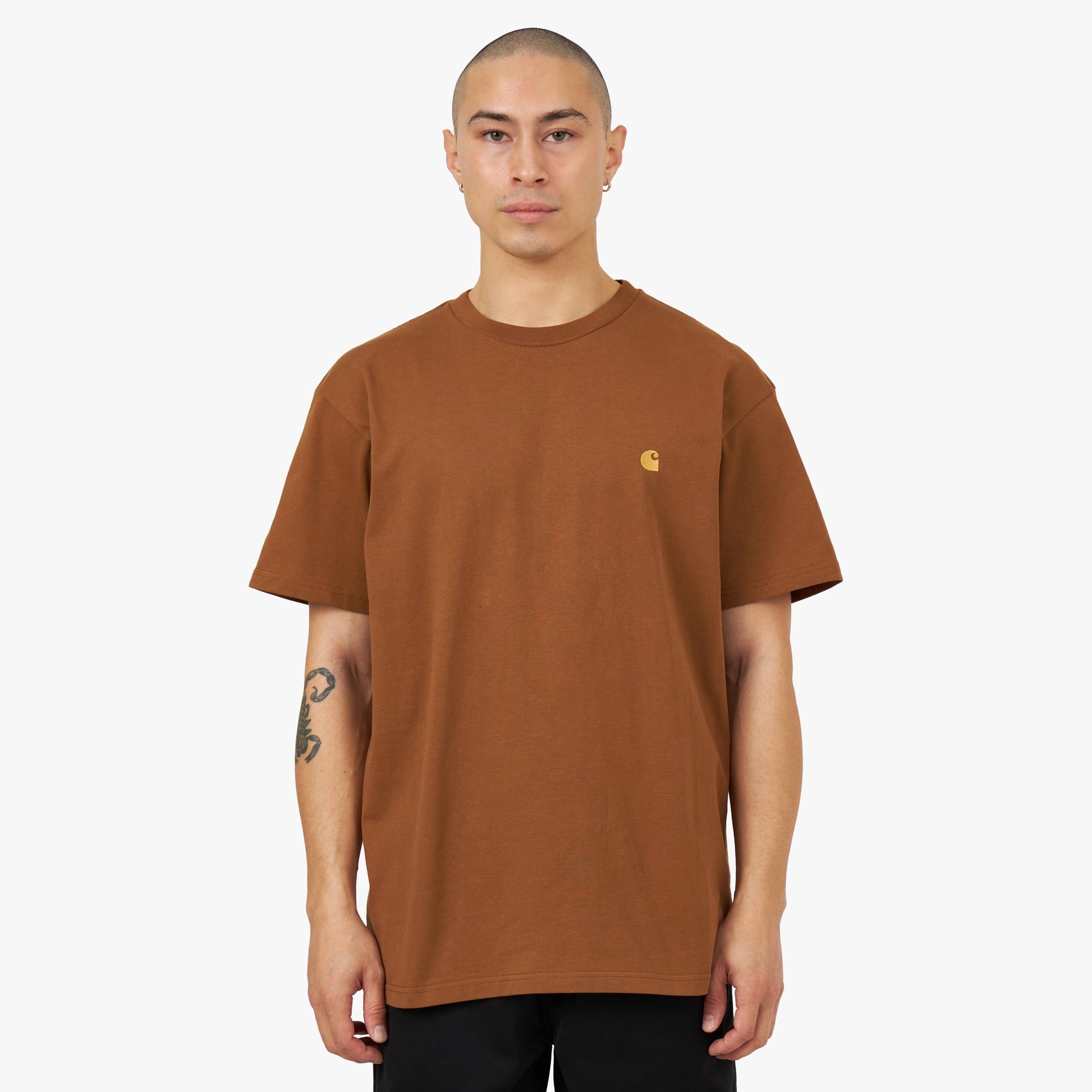 Carhartt WIP Chase T-shirt / Hamilton Brown sold by Livestock