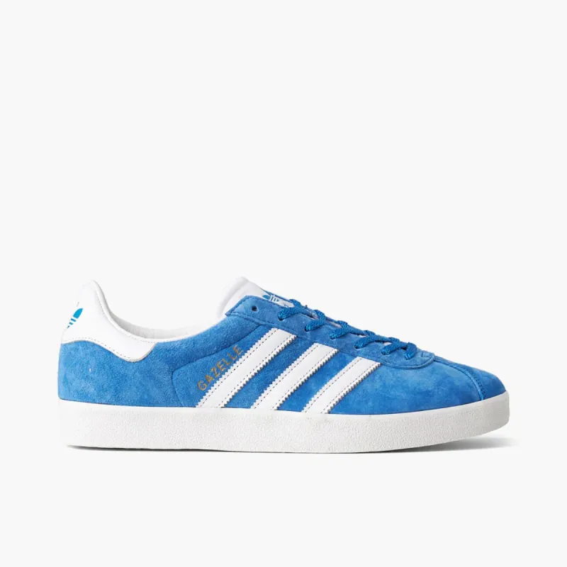 adidas Originals Gazelle 85 Blue Bird / Cloud White - Gold Metallic sold by Livestock