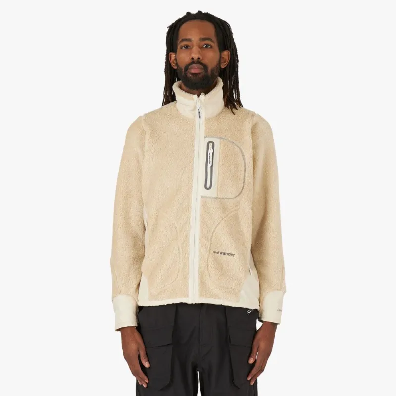 and wander High Loft Fleece Jacket / Off White sold by Livestock