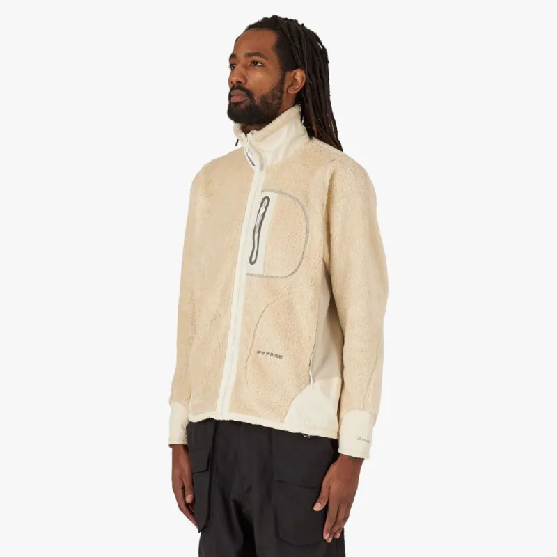 and wander high loft fleece hoodie 美品 and wander high loft fleece hoodie 美品 and wander フリース and