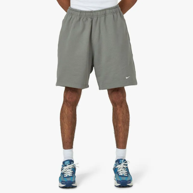 Nike Solo Swoosh French Terry Short Flat Pewter / White sold by Livestock