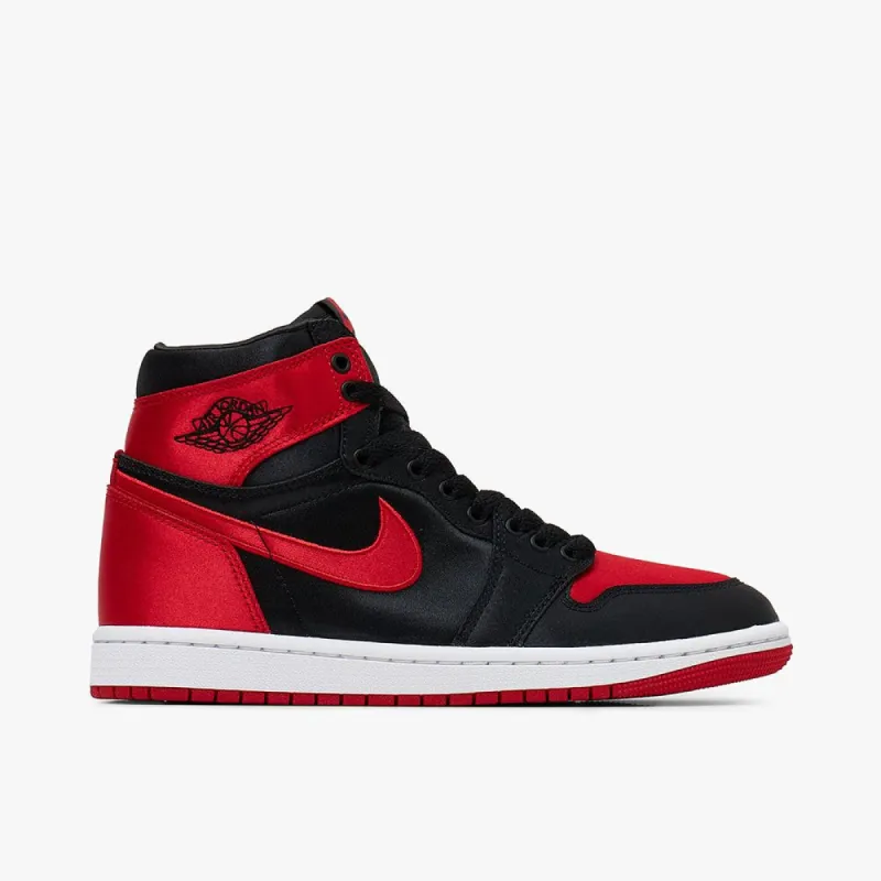 Jordan Women's 1 Retro High OG Black / University Red - White sold by Livestock