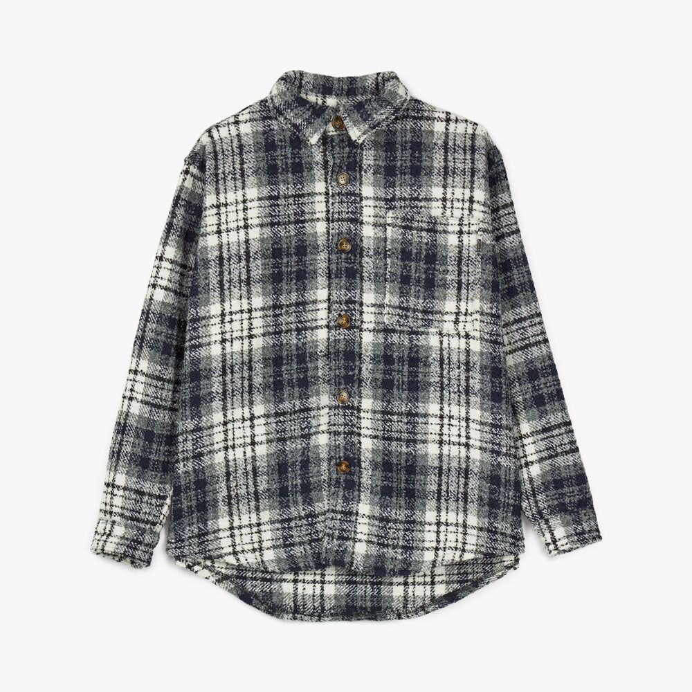 Fucking Awesome Heavy Flannel Overshirt / Navy / White sold by Livestock product image thumbnail 4