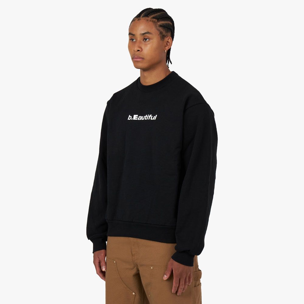 b.Eautiful Logo Crewneck Sweatshirt / Black sold by Livestock product image thumbnail 2