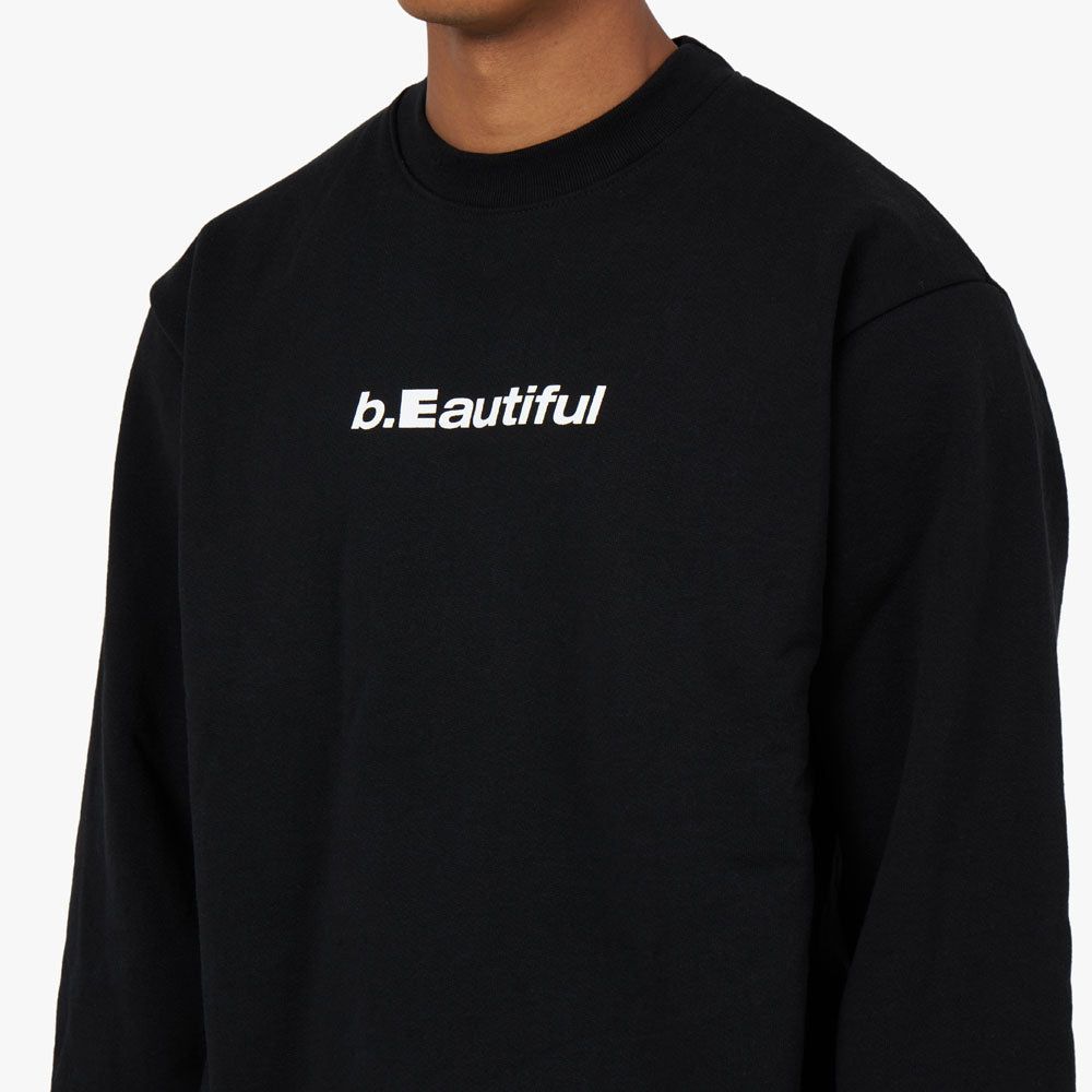 b.Eautiful Logo Crewneck Sweatshirt / Black sold by Livestock product image thumbnail 4