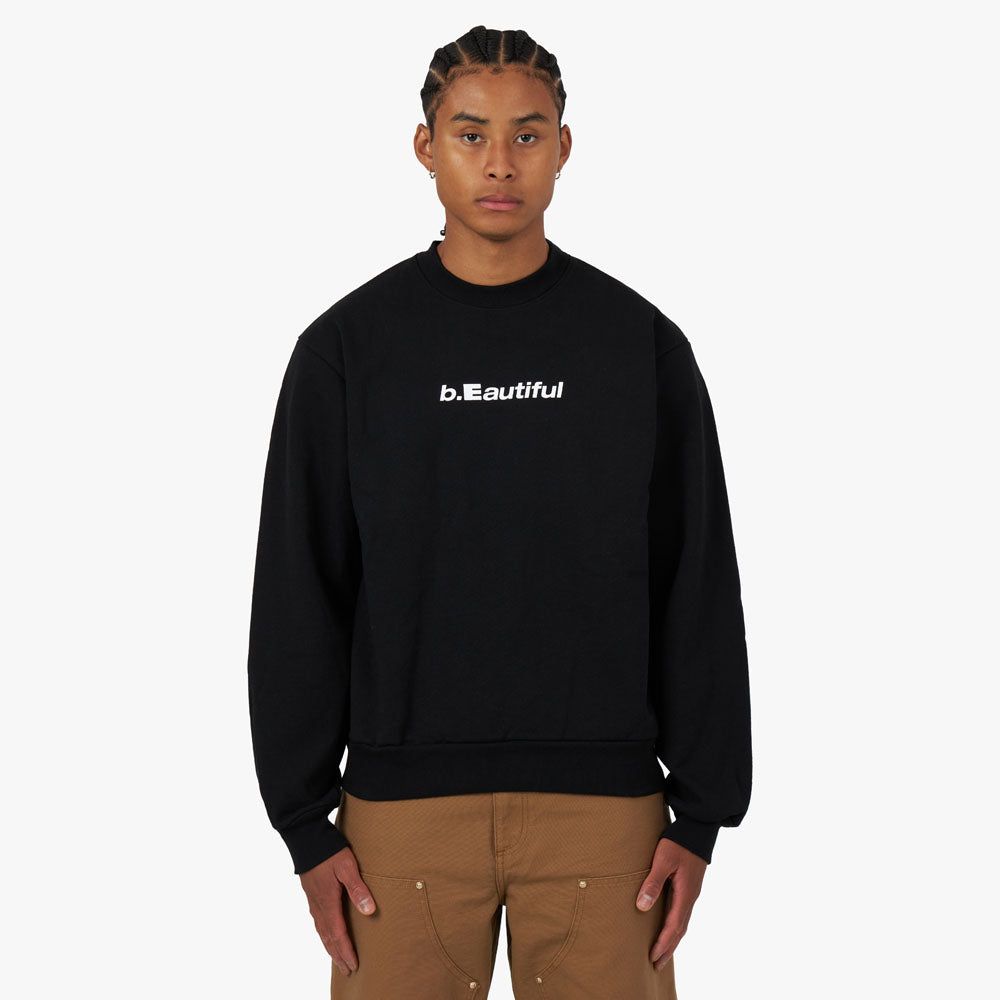 b.Eautiful Logo Crewneck Sweatshirt / Black sold by Livestock