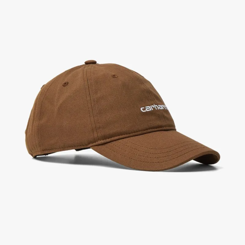 Carhartt WIP Canvas Script Cap / Tamarind sold by Livestock