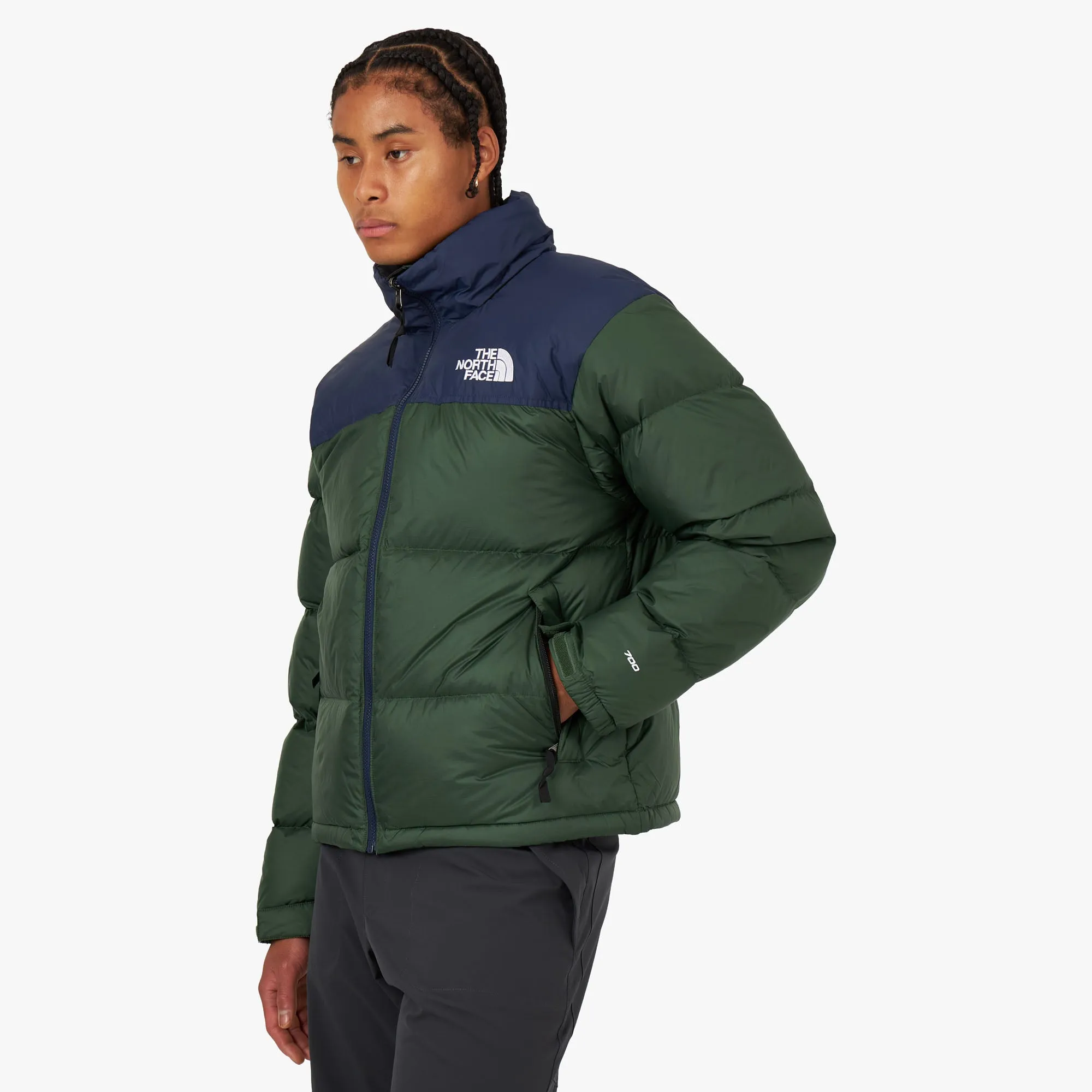 The North Face 1996 Retro Nuptse Jacket Pine Green / Summit Navy sold by Livestock product image thumbnail 2