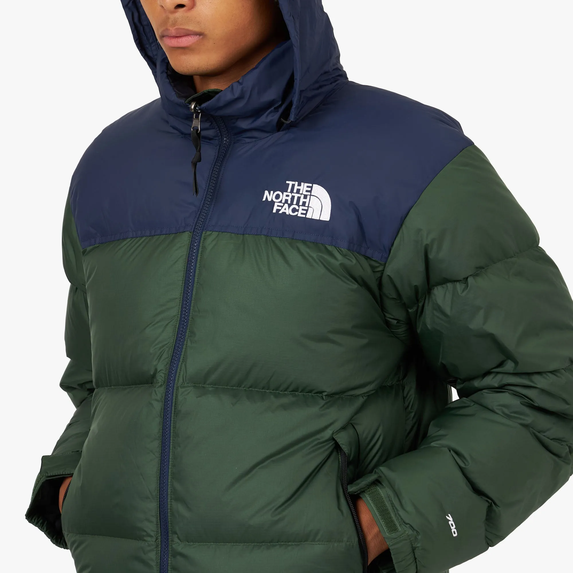 The North Face 1996 Retro Nuptse Jacket Pine Green / Summit Navy sold by Livestock product image thumbnail 4