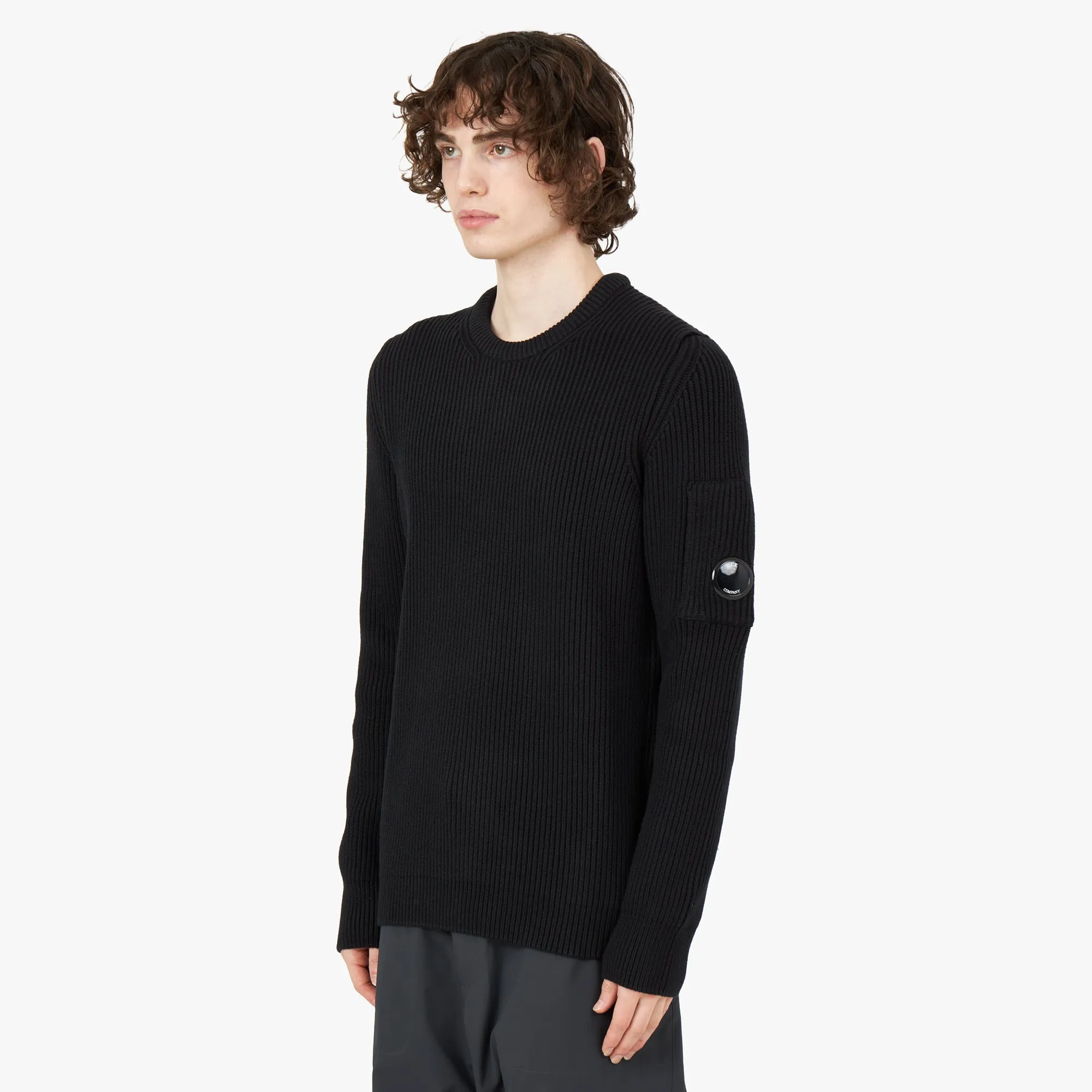 C.P. Company Full Rib Crewneck / Black sold by Livestock product image thumbnail 2