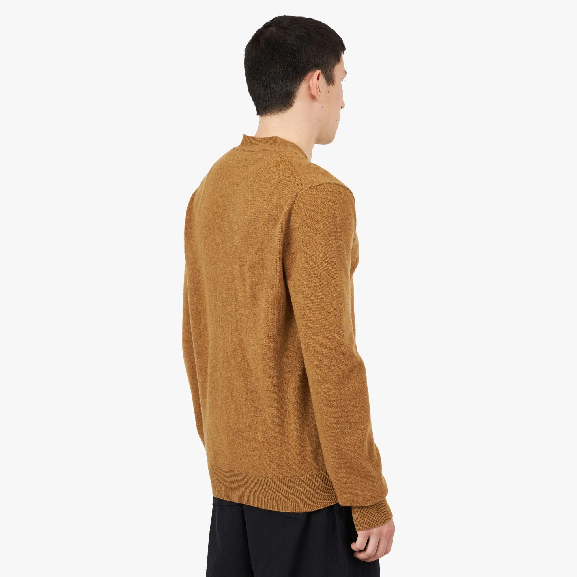 COMME des GARÇONS PLAY Small Red Heart Cardigan / Camel sold by Livestock product image thumbnail 3