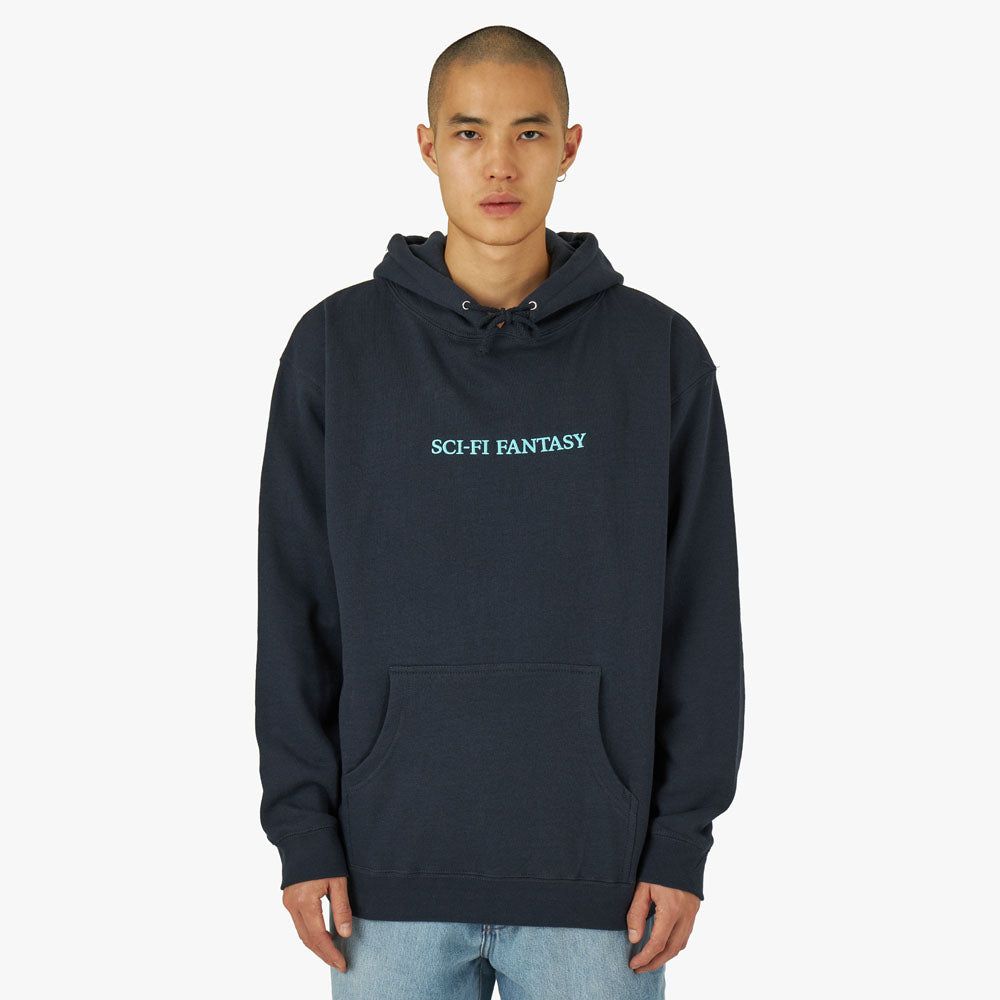 Sci-Fi Fantasy Logo Pullover Hoodie / Navy sold by Livestock