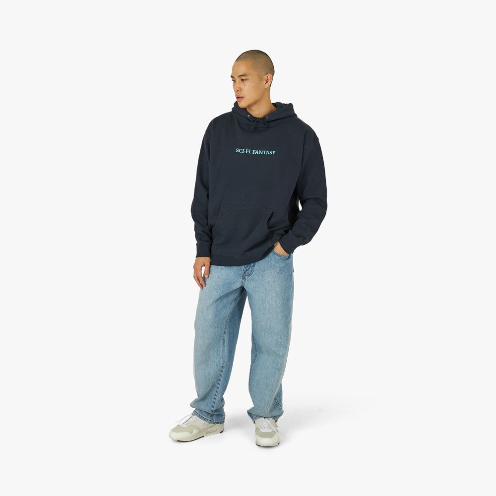 Sci-Fi Fantasy Logo Pullover Hoodie / Navy sold by Livestock product image thumbnail 7