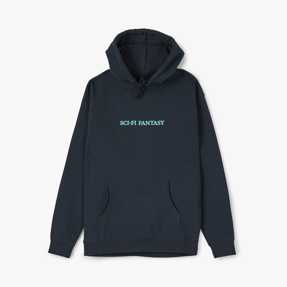 Sci-Fi Fantasy Logo Pullover Hoodie / Navy sold by Livestock product image thumbnail 4