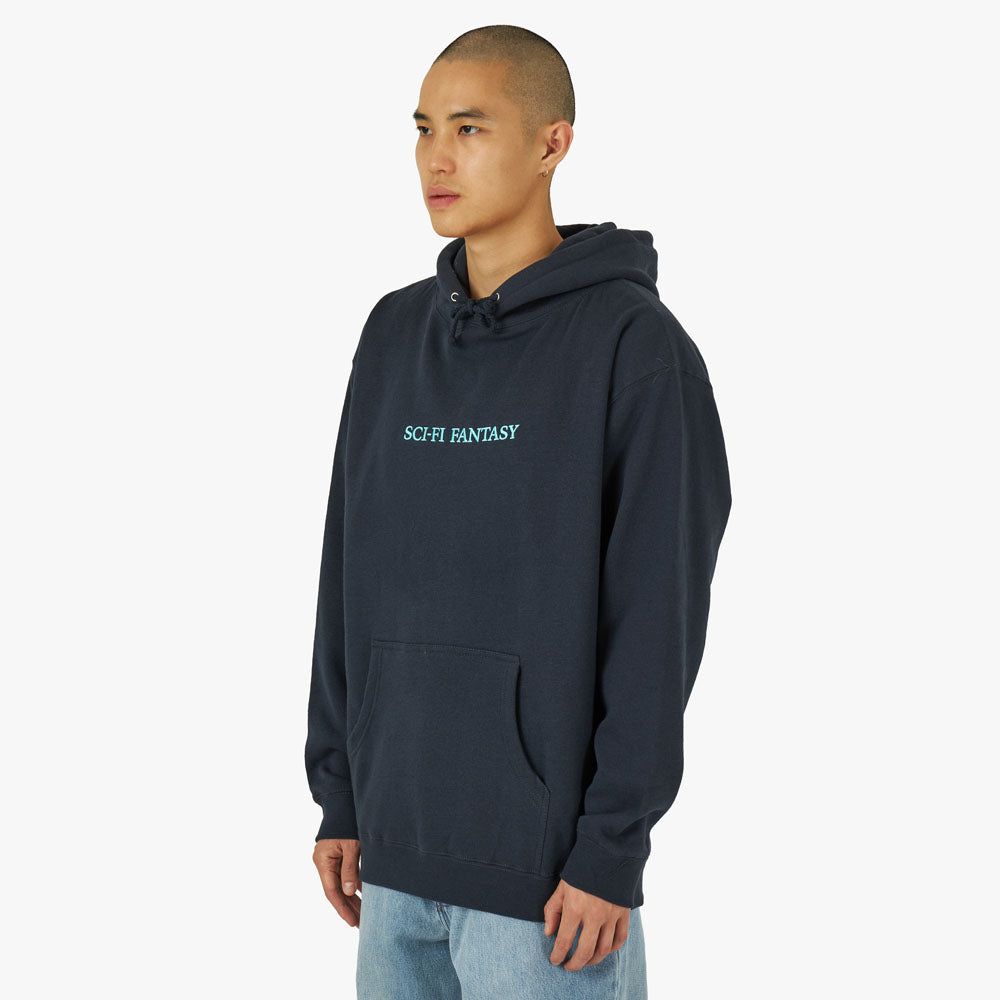 Sci-Fi Fantasy Logo Pullover Hoodie / Navy sold by Livestock product image thumbnail 2