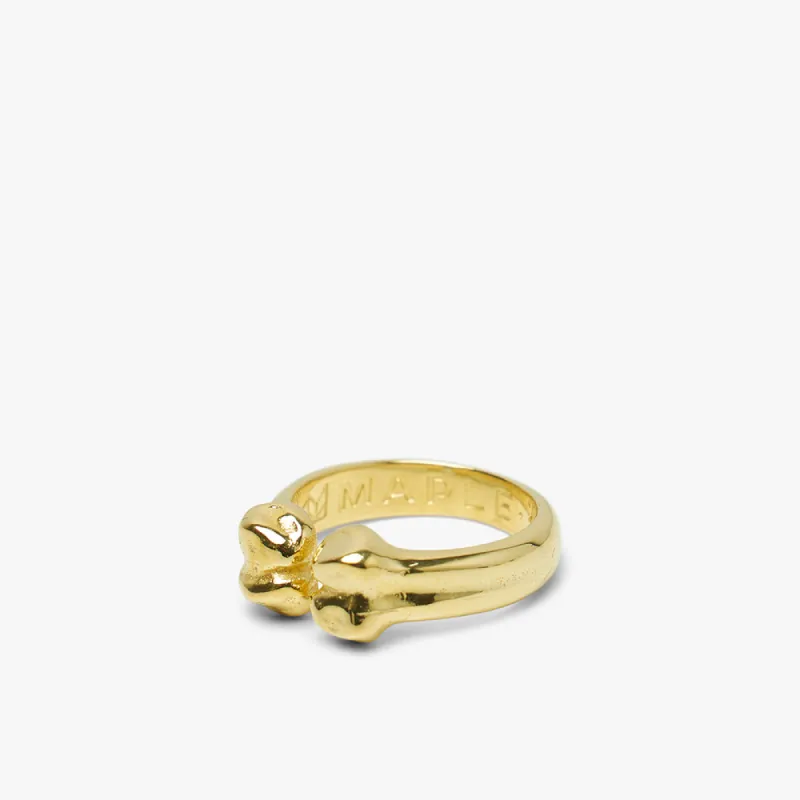 MAPLE Bone Ring / 14K Gold Plated sold by Livestock