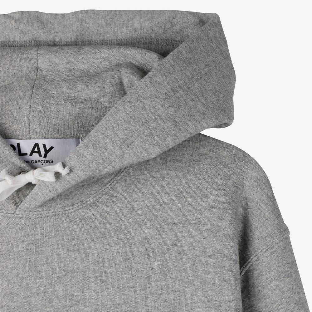 COMME des GARÇONS PLAY Red Heart Pullover Hoodie / Grey sold by Livestock product image thumbnail 2