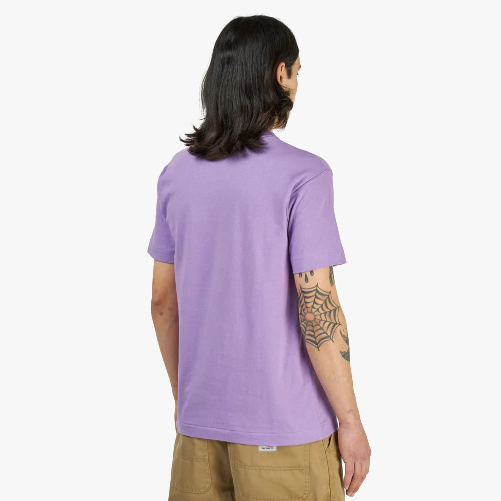 COMME des GARÇONS PLAY Red Heart T-shirt / Purple sold by Livestock product image thumbnail 3