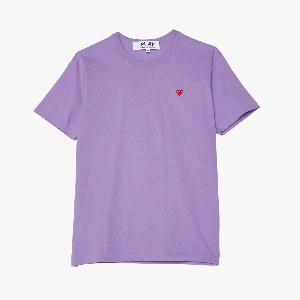 COMME des GARÇONS PLAY Red Heart T-shirt / Purple sold by Livestock product image thumbnail 4