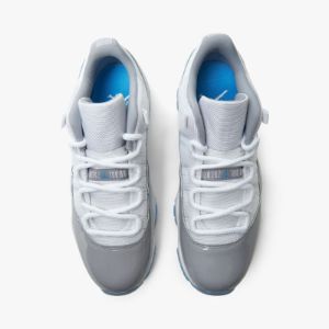 Jordan 11 Retro Low White / University Blue - Cement Grey sold by Livestock