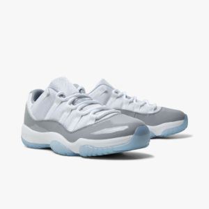 Jordan 11 Retro Low White / University Blue - Cement Grey sold by Livestock